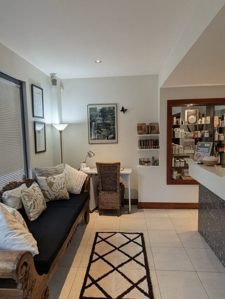 Nectar Beauty Day Spa reception / waiting area